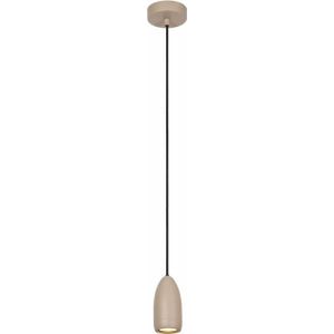 Lucide Evora Hanglamp 1XGU10 Taupe Ø10Cm Grijs