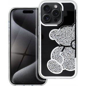 tas TEDDY BEAR voor IPHONE 16e (SE 4 2025) zilver