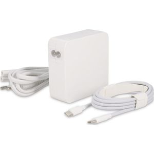 LMP oplader USB-C Power Adapter 96W / 87W voor USB-C MacBook Air / Pro (USB-C cable lncluded) - wit