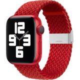Hurtel Strap Fabric band voor Watch Ultra / 9 / 8 / 7 / 6 / SE / 5 / 4 / 3 / 2 (49mm / 45mm / 44mm / 42mm) pleciony materiałowy band armband voor zegarka rood