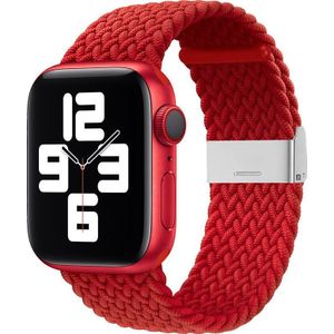 Hurtel Strap Fabric band voor Watch Ultra / 9 / 8 / 7 / 6 / SE / 5 / 4 / 3 / 2 (49mm / 45mm / 44mm / 42mm) pleciony materiałowy band armband voor zegarka rood