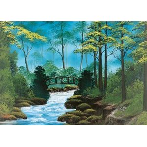 Schmidt PQ puzzel 1000 stukjes BOB ROSS Samotny brug