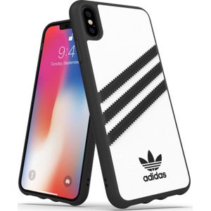 adidas OR Moulded Case PU FW18 voor iPhone XS Max wit/zwart