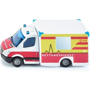 Siku Mercedes Benz Rettungsdienst 12,7 Cm Staal Wit/Rood (1536)