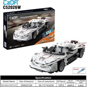 Cada bouwset techniczne 368 stukjes Auto sport Apocalypse met baan Pull-back voor kinderen 6+