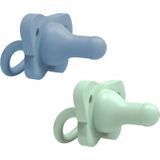 Dr Browns Dr bruin Happy Paci Silicone Fopspeen 0-6m Blauw/Groen