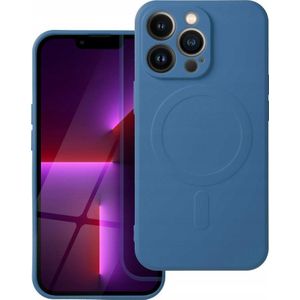 tas SILICONE MAG COVER kompatybilny met MagSafe voor IPHONE 16 Pro Max blauw