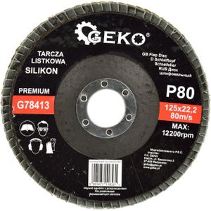 Geko lamellenschijf inchSILIKON inch 125mm P80 PREMIUM(10/200)
