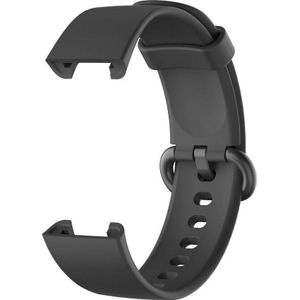 Strado band siliconen voor Xiaomi Mi Watch Lite (zwart) universeel