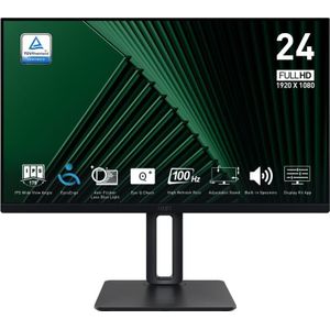 MSI Pro MP245PG computer monitor 60,5 cm (23.8 inch) 1920 x 1080 Pixels Full HD LCD Zwart