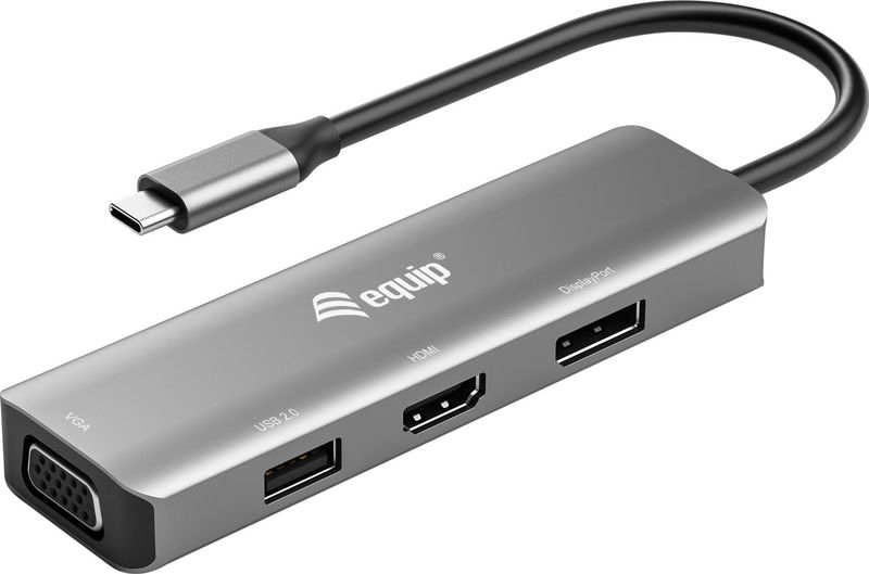 Equip USB-C naar HDMI/DisplayPort/VGA/USB adapter