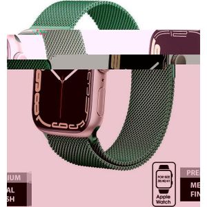 Crong Milano Steel – band van RVS voor Apple Watch 38/40/41 mm (groen)