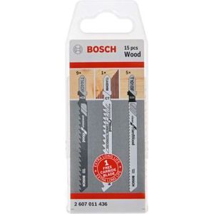 Bosch 2 607 011 436 decoupeerzaag-, figuurzaag- & reciprozaagblad Decoupeerzaagblad 15 stuk(s)