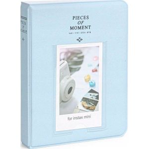 LoveInstant Album na foto's 64 stuks voor Fujifilm INSTAX Mini 12 11 40 9 8 7s EVO LiPlay Link 2 SE / pastel blauw