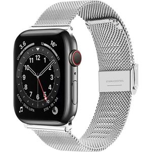 Strado staal armband band voor Apple Watch 7 45mm (zilver) universeel