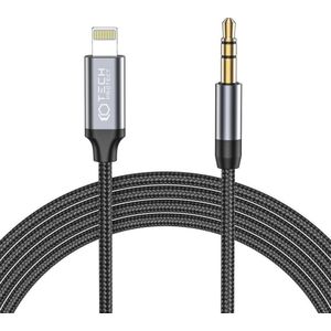 Tech-Protect TECH-PROTECT ULTRABOOST LIGHTNING TO AUX MINI JACK 35MM CABLE 100CM zwart