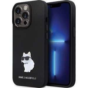 Karl Lagerfeld KLHCP13LSMHCNPK iPhone 13 Pro / 13 6.1 inch zwart/zwart hardcase Silicone C Metal Pin