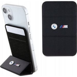 BMW Wallet Cardslot Stand MagSafe M Edition collectie - portemonnee magnetisch met functie standu (zwart)