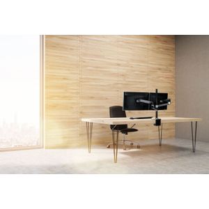 Ergotron LX Dual Stacking monitorarm met hoog statief