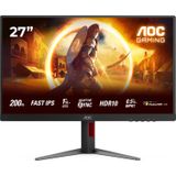 AOC 27G4HA computer monitor 68,6 cm (27 inch) 1920 x 1080 Pixels Full HD LED Zwart, Rood