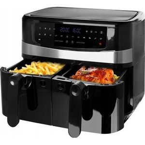 Emerio friteuse vetvrij AF-126672.4 friteuse dubbel 9 l autonoom 2400 W friteuse na gorące powietrze zwart