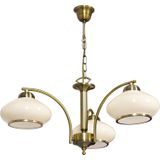 Activejet Klassieke plafondkroonluchter hanglamp RITA Patina triple 3xE27 voor woonkamer