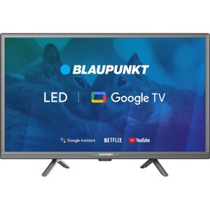 Blaupunkt TV 24 inch 24HBG5000S HD LED, GoogleTV, Dolby digitaal, WiFi 2,4-5GHz, BT, zwart