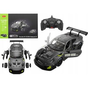 Rastar - Porsche 911 GT2 - Op Afstand Bestuurbare Raceauto - Grijs - 68 Elementen