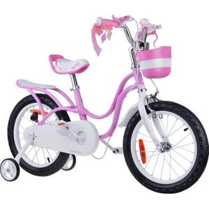 Royalbaby fiets 16 inch Little Swan retro kinderen mand kółka boczne RB16-18