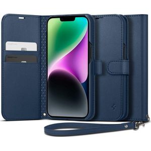Spigen Wallet S iPhone 14 Classic blauw