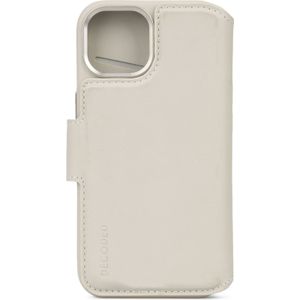 Decoded Leather Detachable Wallet voor iPhone 15 Plus Clay
