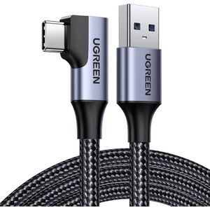 UGREEN Angle cable USB to USB-C US385, 3A, 1m (zwart)