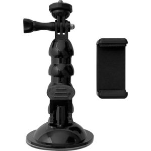 Hurtel GoPro houder met przyssawką voor action camera's GoPro, DJI, Insta360, SJCam, Eken + adapter voor smartfona (GoPro auto suction cup)