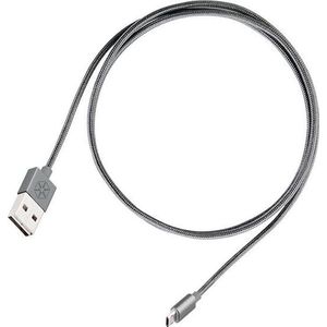 Silverstone Kabel USB USB-A - microUSB 1 m Grafitowy (52008)