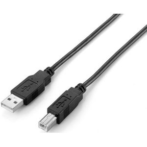 Equip 128864 USB 2.0 type A naar type B kabel, 2,0 m, zwart
