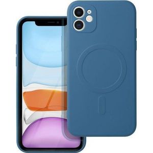 tas SILICONE MAG COVER kompatybilny met MagSafe voor IPHONE 11 blauw