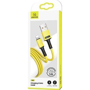 USAMS Kabel USB USB-A - Lightning 1 m geel (69868-uniw)
