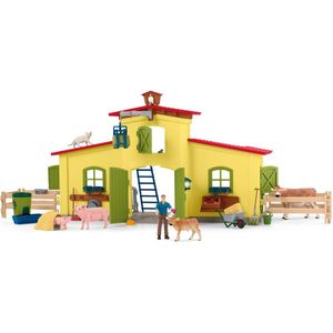 Schleich FARM WORLD Grote stal, geel - 42605