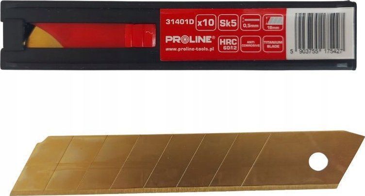 Pro-Line OSTRZE WYMIENNE 18*0,5MM SK5 stuks.10 TYTANOWE DISPLAY PROLINE
