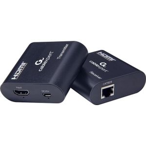 Gembird Actieve HDMI verlenger set, max 60 meter over CAT6 (niet inbegrepen), voeding: micro USB 3W (niet inbegrepen)