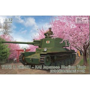 Ibg Plastic model Type 3 Chi-Nu-Kai Japanese Medium Tank