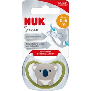 NUK fopspeen siliconen Space 0-6 m-cy