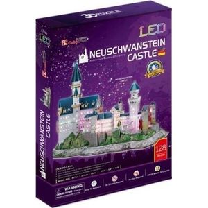 Neuschwanstein Castle LED 3D Puzzel (128 stukjes)