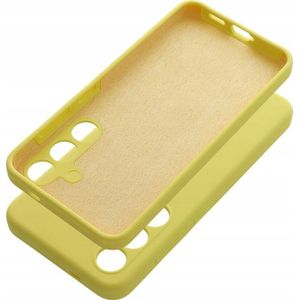 tas SILICONE 2mm voor SAMSUNG A55 5G geel