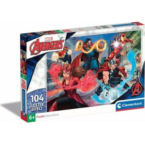 Clementoni Marvel Avengers - Glitter Effect - 104 stukjes