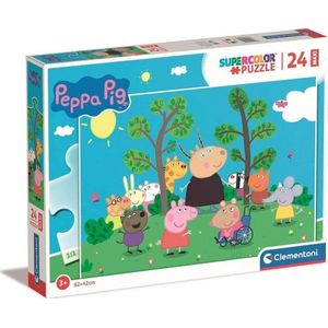 Clementoni CLE puzzel 24 maxi SuperKolor Peppa Pig 24237