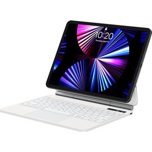Baseus Keyboard Case Brilliance voor iPad 11 inch (2018/2020/2021) iPad Air4/Air5 10.9 inch (wit)