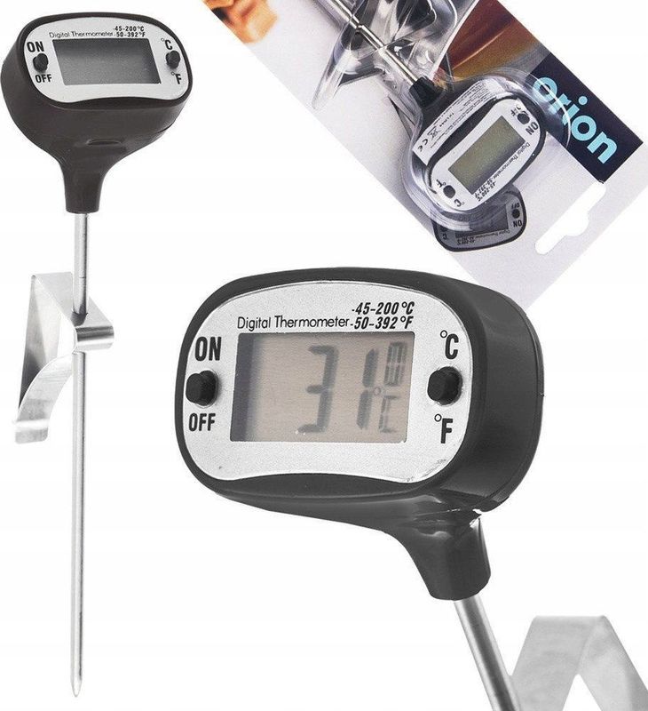 ORION thermometer voor vlees Sonda elektronische Wbijany met Klipsem Solidny 17cm