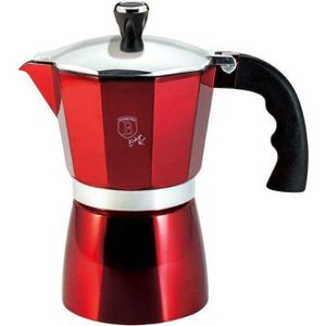 Berlinger Haus BH/6387 handmatig koffiezetapparaat Moka Express Bordeaux rood