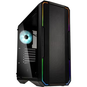BitFenix Enso Mesh RGB Midi-Tower, Tempered Glass - zwart